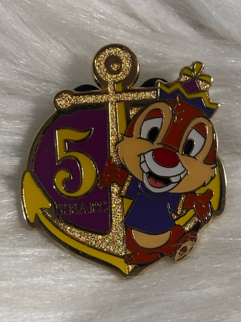 Disney Pin Tokyo Japan 5 Years Anniversary Prize Game Dale Anchor